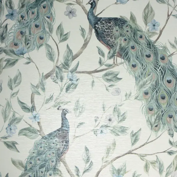 Image of Arthouse Keeka Bird Wallpaper Blue