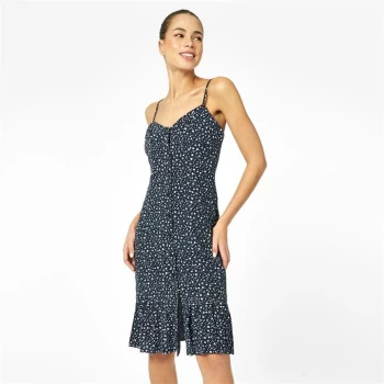 Image of Jack Wills Ledbury Peplum Midi Dress - Navy