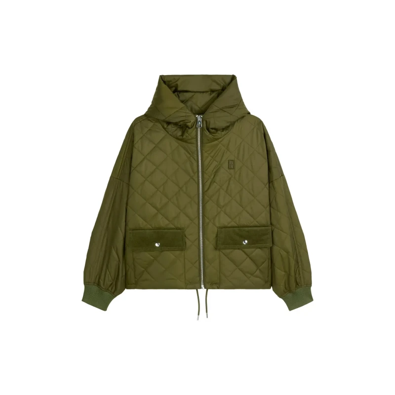 Image of Marc O'Polo Womens quilted hooded jacket Marc O'Polo Vert Female 42