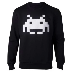 Image of Space Invaders - Chenille Invaders Mens XX-Large Sweater - Black