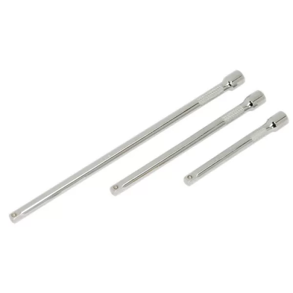 Image of Genuine SEALEY AK6330 Extension Bar Set 3pc 1/4Sq Drive