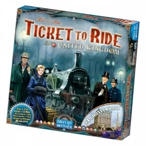 Image of Ticket To Ride United Kingdom and Pennsylvania Expansion