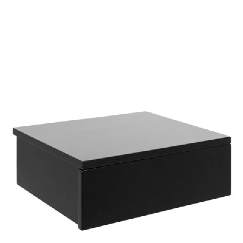 Image of Indoor Furniture Group Furniture To Go Avignon Square Bedside Table With 2 Drawers In Black 90A0000095761
