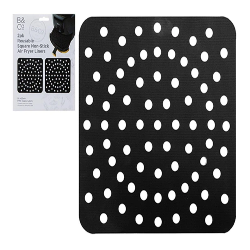 Image of B and Co B and C 2Pk Air Fryer Liner Square unisex One Size