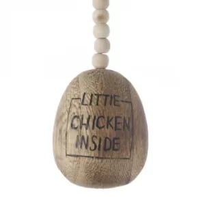 Image of Little Chicken Inside Wooden Egg by Heaven Sends