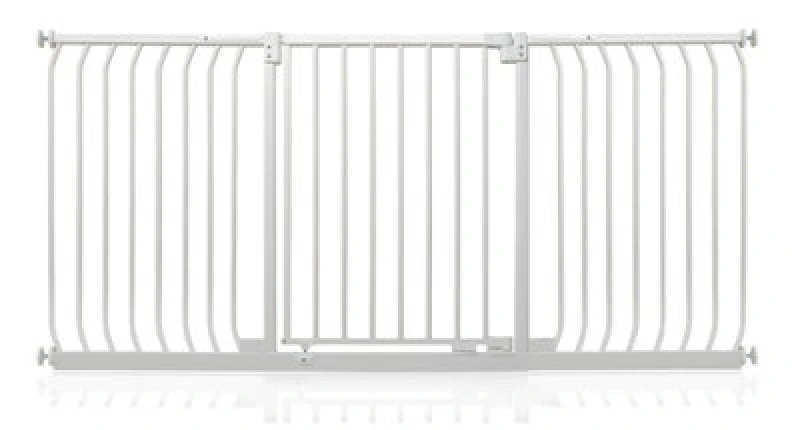 Image of Safetots Elite Pressure Safety Gate, 179Cm - 188Cm, Matt White, Pressure Fit Stair Gate