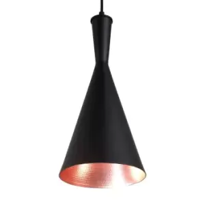 Image of Interiors By Premier Pendant Light - Black/Gold Inner