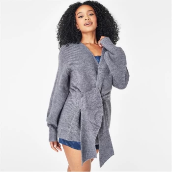 Image of Biba Cosy Wrap Jumper - Grey