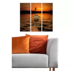 Image of MDF1669244 Multicolor Decorative MDF Painting (3 Pieces)