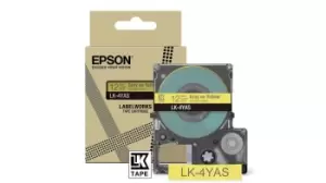 Image of Epson C53S672104/LK-4YAS DirectLabel-etikettes yellow on gray 12mm...