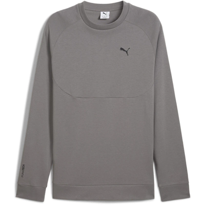 Image of Puma Tech Crew Neck Sweater Mens - Grey Grey S