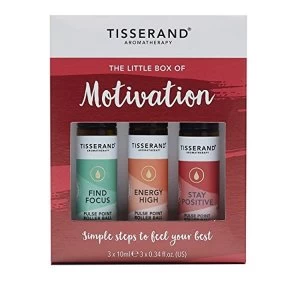Image of Tisserand Aromatherapy Little Box Of Motivation Roller Ball Kit (3x10ml)