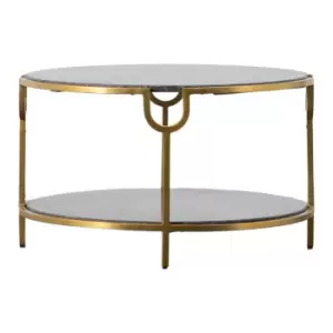 Image of Gallery Interiors Petko Coffee Table Black Marble