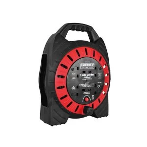 Image of Faithfull Power Plus Semi Enclosed Cable Reel 240V 20M 13A 4G