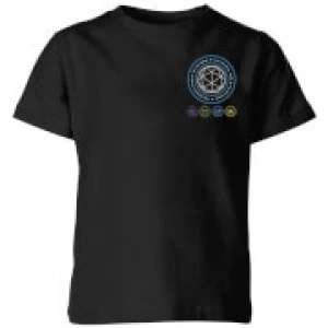 Image of Crystal Maze Crystal Pocket Kids T-Shirt - Black - 3-4 Years
