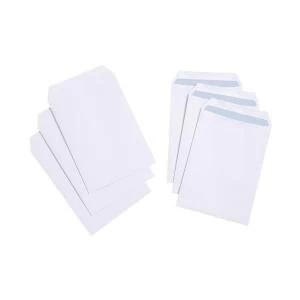 Image of Value C5 90gm2 Pocket Envelopes Press Seal White Pack of 500 2930