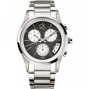 Image of Calvin Klein Bold Chronograph Watch K2247107 - Silver