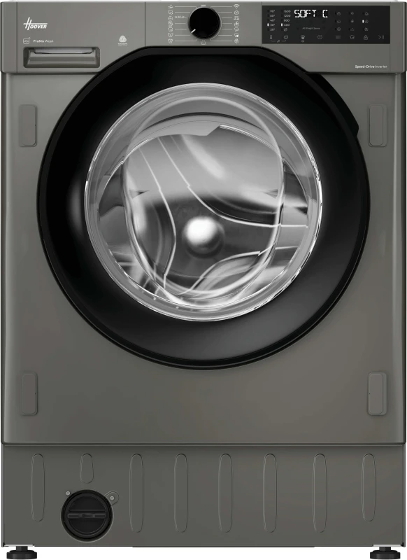 Image of Hoover H-WASH 400 Pro BH4S69M6DB9RJ-80 Integrated 9KG WiFi Connected Washing Machine with 1600 rpm - Anthracite - A Rated