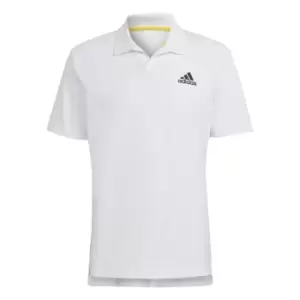 Image of adidas Clubhouse 3-Bar Tennis Polo Shirt Mens - White