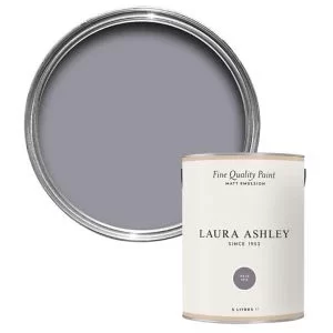 Image of Laura Ashley Pale Iris Matt Emulsion Paint, 5L