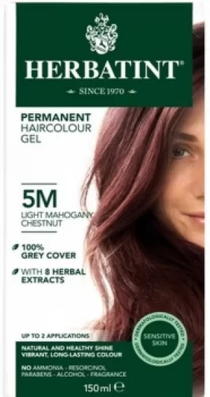 Image of Herbatint Light Mahogany Ammonia Free Hair Colour 5M 150ml