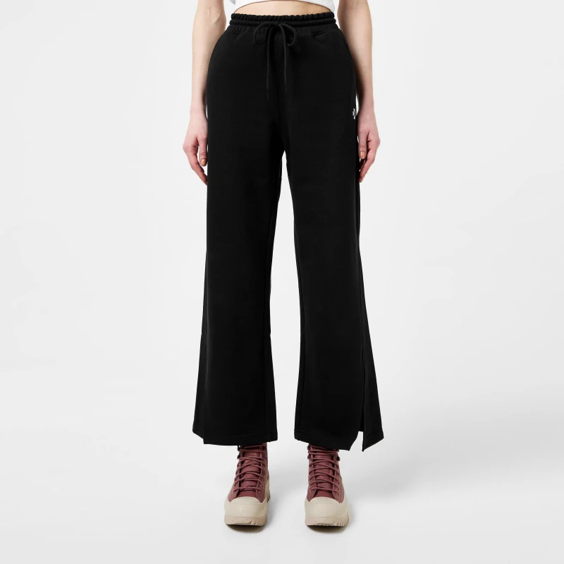 Image of Open Hem Joggers in Cotton Mix