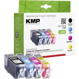 Image of KMP Ink replaced Canon PGI-520, CLI-521 Compatible Set CMYK C72V 1508,0005