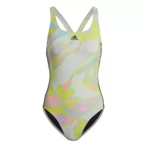 Image of adidas Positivisea 3-Stripes Swimsuit Womens - Linen Green / Black / Linen Gr