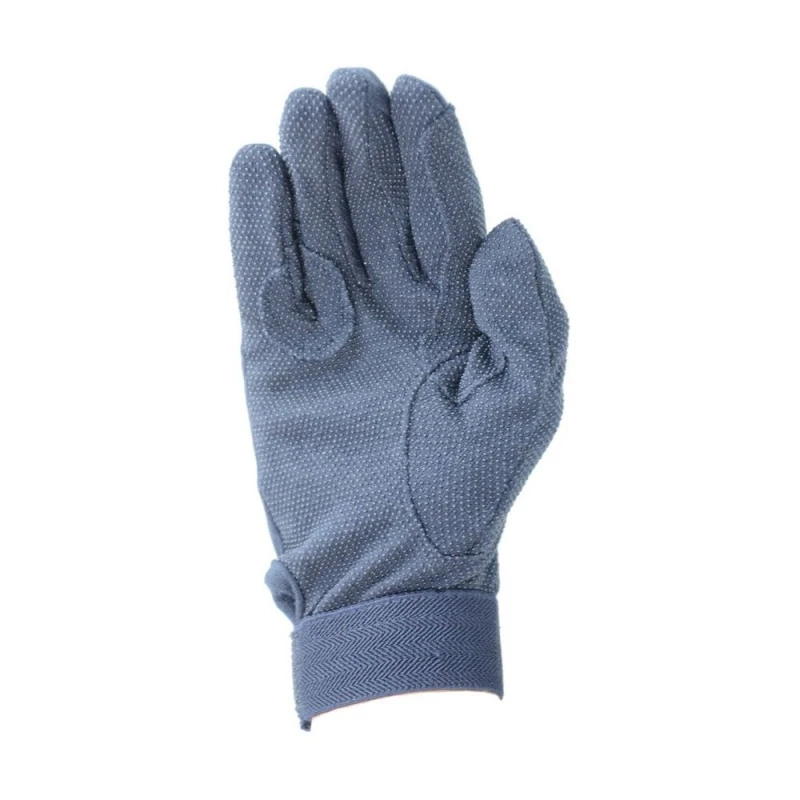 Image of Hy5 Mens Cotton Pimple Palm Riding Gloves in Navy Size: XS Navy Male XS