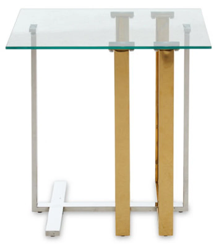 Image of Premier Housewares Alvea End Table Gold unisex