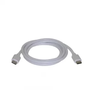 Image of USB C To C 1m White Nickel Plated