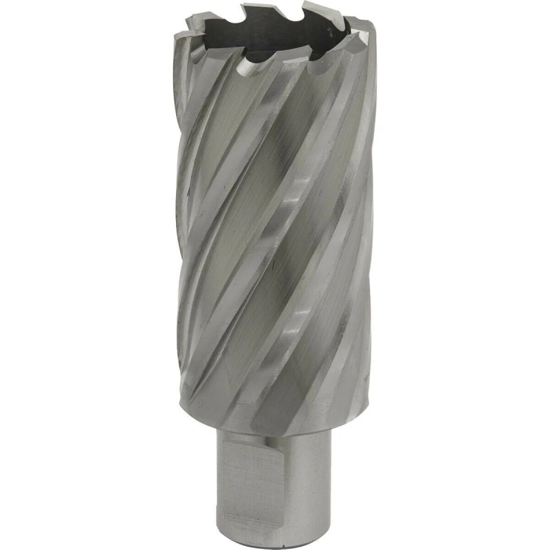 Image of Loops 32mm x 50mm Depth Rotabor Cutter - M2 Steel Annular Metal Core Drill 19mm Shank Metallics