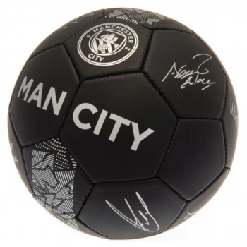 Image of Manchester City FC Black Football Signature