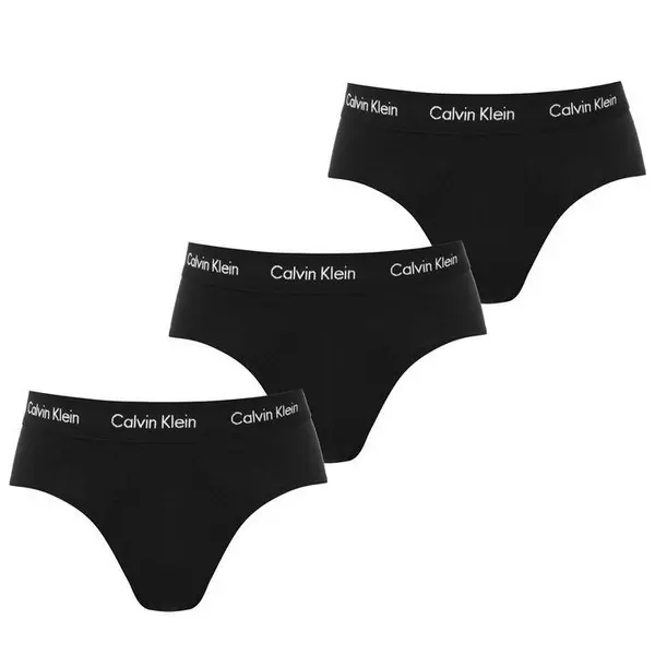 Image of Calvin Klein 3 Pack Briefs - Black S