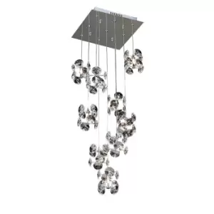 Image of Nico Pendant 9 Light G4 Polished Chrome/Crystal, NOT LED/CFL Compatible