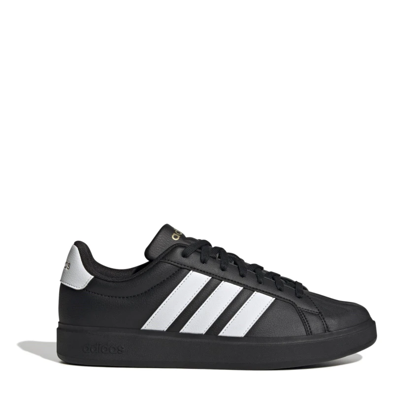 Image of adidas Mens Street Talk Low-Top Trainers Black/White male 11 (46)