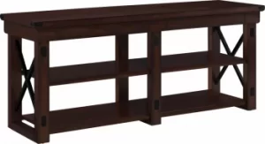 Image of Dorel Wildwood Veneer TV Stand (65") Espresso