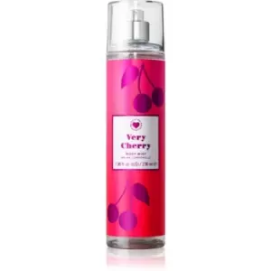 Image of I Heart Revolution Body Mist Very Cherry scented body spray For Her 236 ml