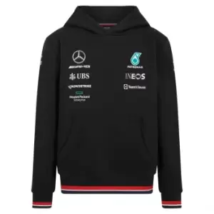Image of 2022 Mercedes Team Hooded Sweat (Black) - Kids