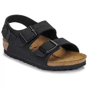 Image of Birkenstock MILANO boys's Childrens Sandals in Black - Sizes 7 toddler,8 toddler,8.5 toddler,10 kid,11 kid,11.5 kid,13 kid,13.5 kid,1 kid,2 kid