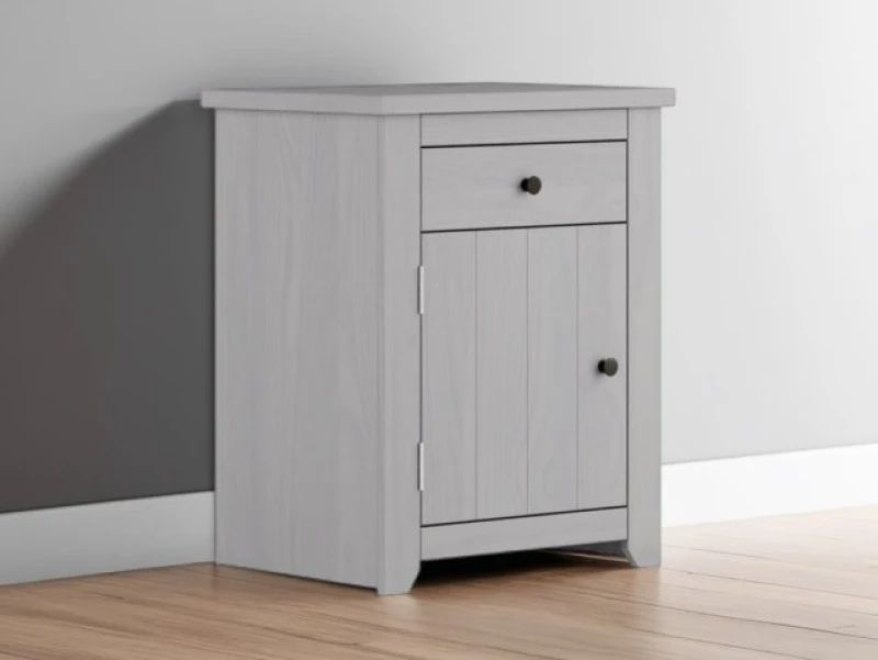 Image of LPD Havana Grey 1 Drawer Small Bedside Table