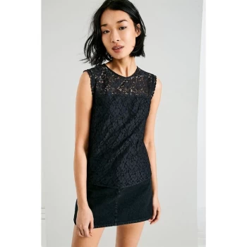 Image of Jack Wills Hardgates Lace Top - Black