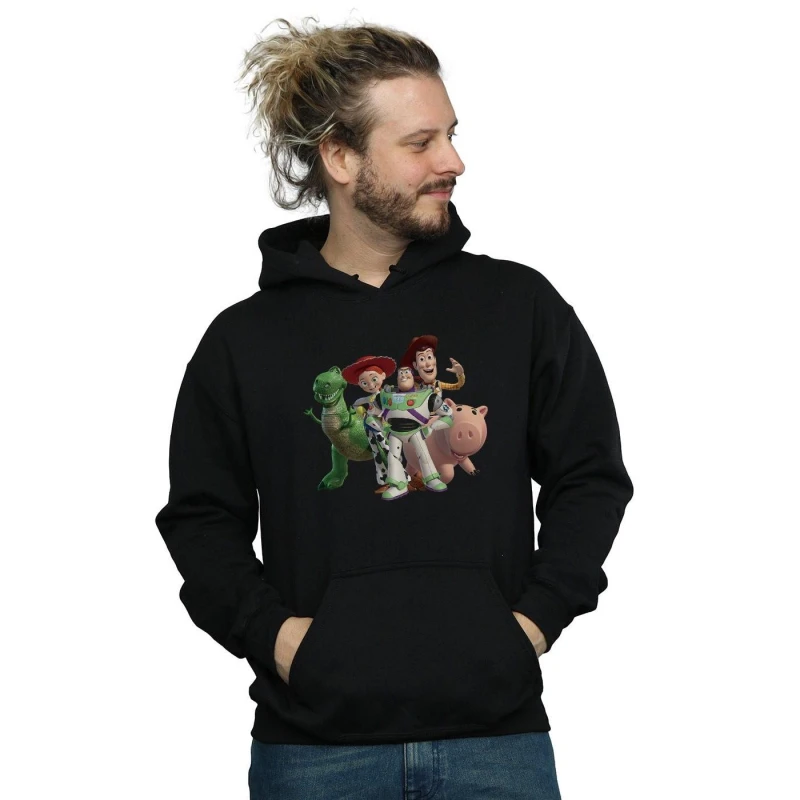 Image of Disney Men Toy Story 4 Group Hoodie in Black Size: Small Black S Male 5059308588166