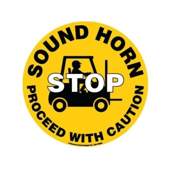 Image of Floor Marker 430MM Sound Horn Stop Proceed with Caution - Beaverswood