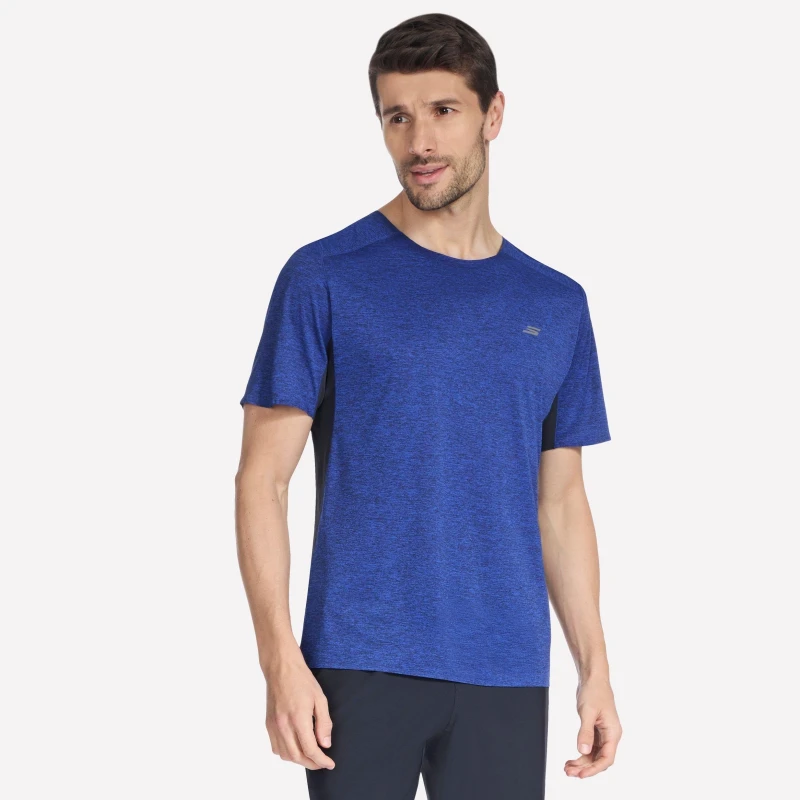 Image of Skechers Godri Circuit Tee Running Top Mens Blue male Small