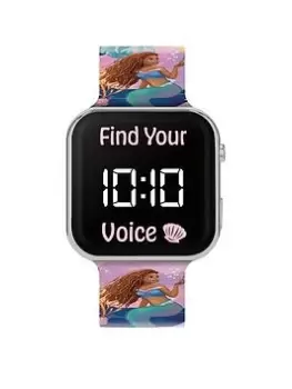 Image of Disney Princess Disney The Little Mermaid Printed Strap LED Watch, Multi