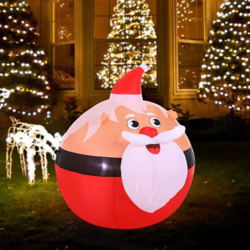 Image of LIFE IDEAS 120cm Christmas Ball Inflatable Decoration Red unisex One size