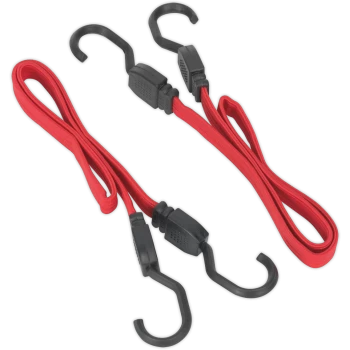 Image of Sealey Flat Bungee Elastic Cord Set 760mm