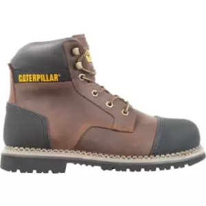 Image of Caterpillar - CAT Powerplant, Safety Boots, Brown, Size 8 - Brown