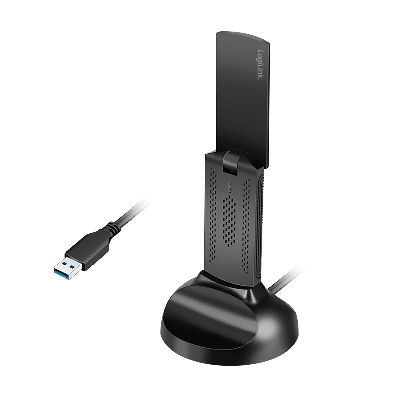 Image of LogiLink WLAN 802.11ax . WI-FI 6E. 3000Mbit/s USB 3.0 Adapter. w/anten